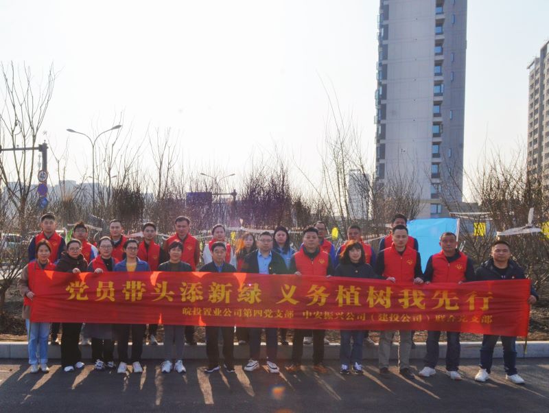 皖投置業(yè)公司、中安振興公司（建投公司）聯合開展主題黨日暨義務植樹活動
